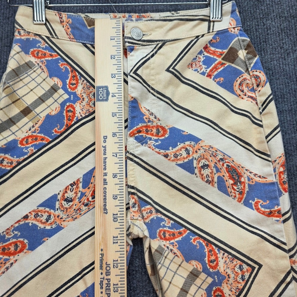Free People Just Float On Flare Jeans Womens Paisley Multi 25 Good Boho Retro - Picture 11 of 13